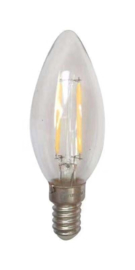 LED Lamp E14 | Kaars | Helder | 1,6W | 2100K