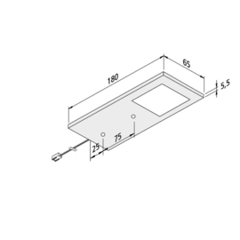 Keukenverlichting dimbaar | HERA Hamburg Zwart 5 spots