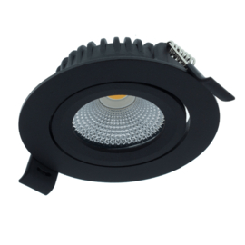 LED inbouwspot | 5W | rond | zwart | IP42