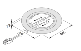 Keukenverlichting | L&S Nova | rond | 4 spots