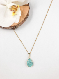 Ketting stone marmer blue or white