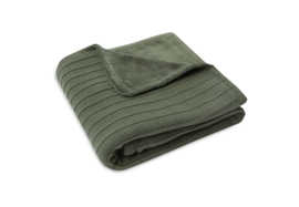 Jollein  Ledikantdeken Velvet Pure Knit- Leaf Green