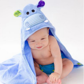Zoocchini baby dieren badcape- Henry the Hippo