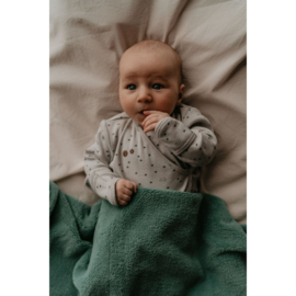 Snoozebaby Wiegdeken dubbellaags- Smokey Green