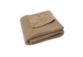 Jollein  Wiegdeken Velvet Pure Knit- Biscuit
