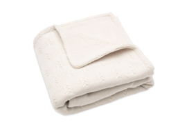 Jollein  Ledikantdeken Grain Knit - Oatmeal/Velour