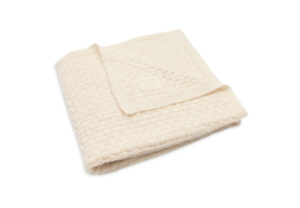 Jollein  Ledikantdeken Weave Knit Merino wool Oatmeal