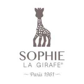 Sophie de Giraf Boxpakje velours met blauw kraagje
