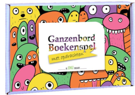Ganzenbord boekenspel met opdrachten