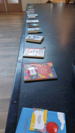 Ganzenbord boekenspel met opdrachten