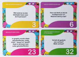 Ganzenbord boekenspel met opdrachten