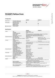 Essemtec RO400FC Reflow Oven