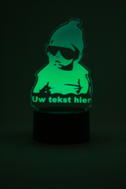 Baby met eigen tekst led lamp