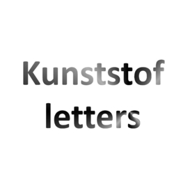 Kunststof letters