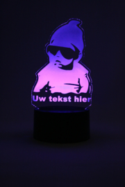 Baby met eigen tekst led lamp