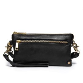 DEPECHE. || Clutch Leather Black Gold