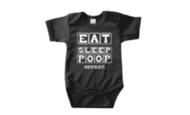 romper eat sleep poop