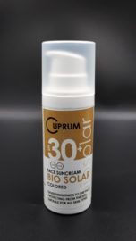CUPRUM bio colored suncream  / biologisch gekleurde zonnecrème, 50 ml, SPF 30