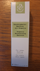 Propolis Moisturizing Emulsion /  Feuchtigkeits Emulsion mit Propolis / Vochtigheids emulsie met propolis airless dispenser 50 ml