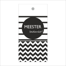 cadeau kaartje Meester
