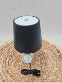 Flessenlamp oplaadbaar Wit & Zwart
