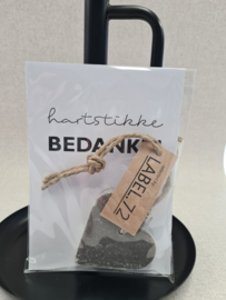 zeepje met Harstikke bedankt kaart