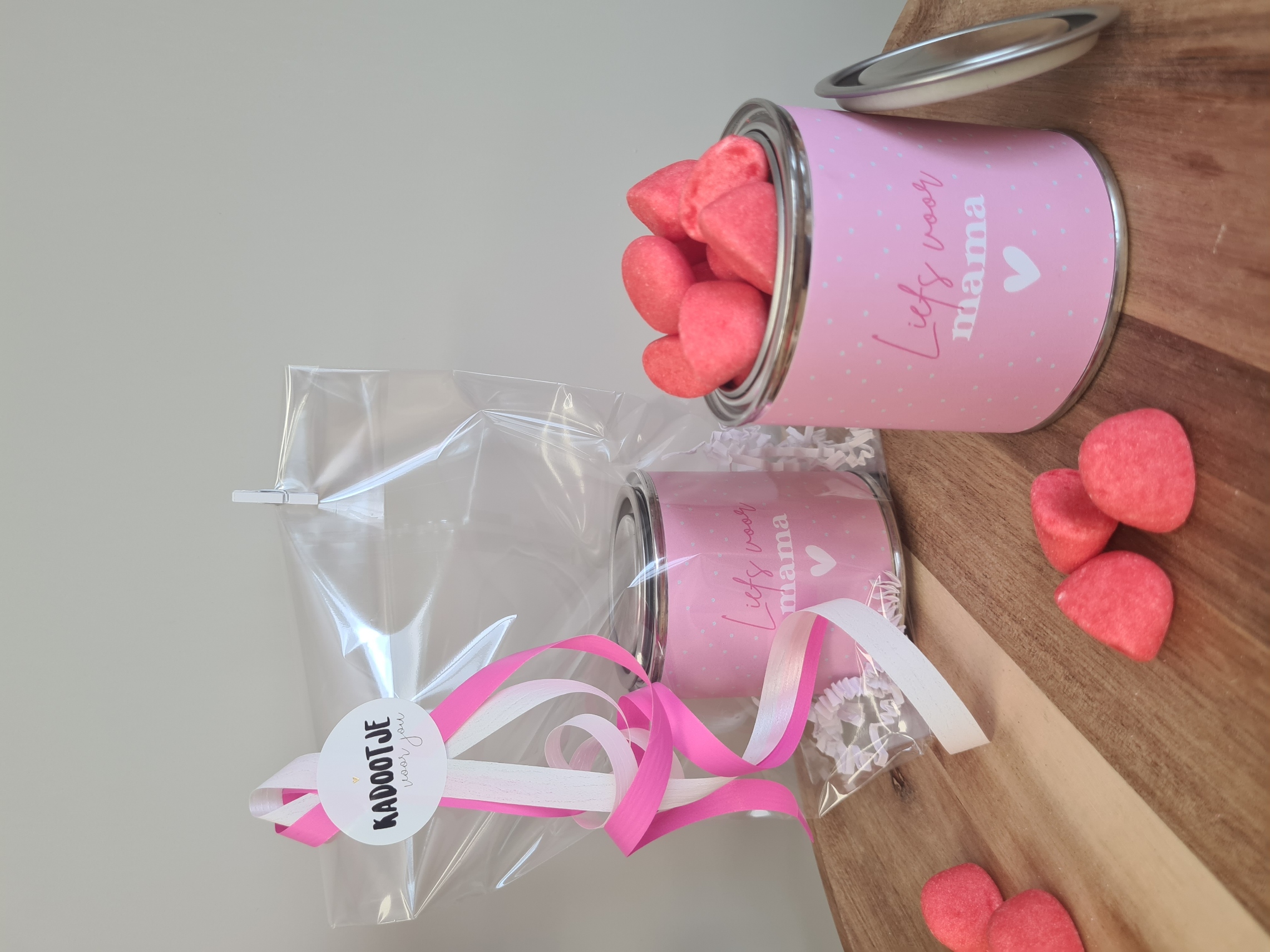Cadeau blikje "Liefs voor mama"