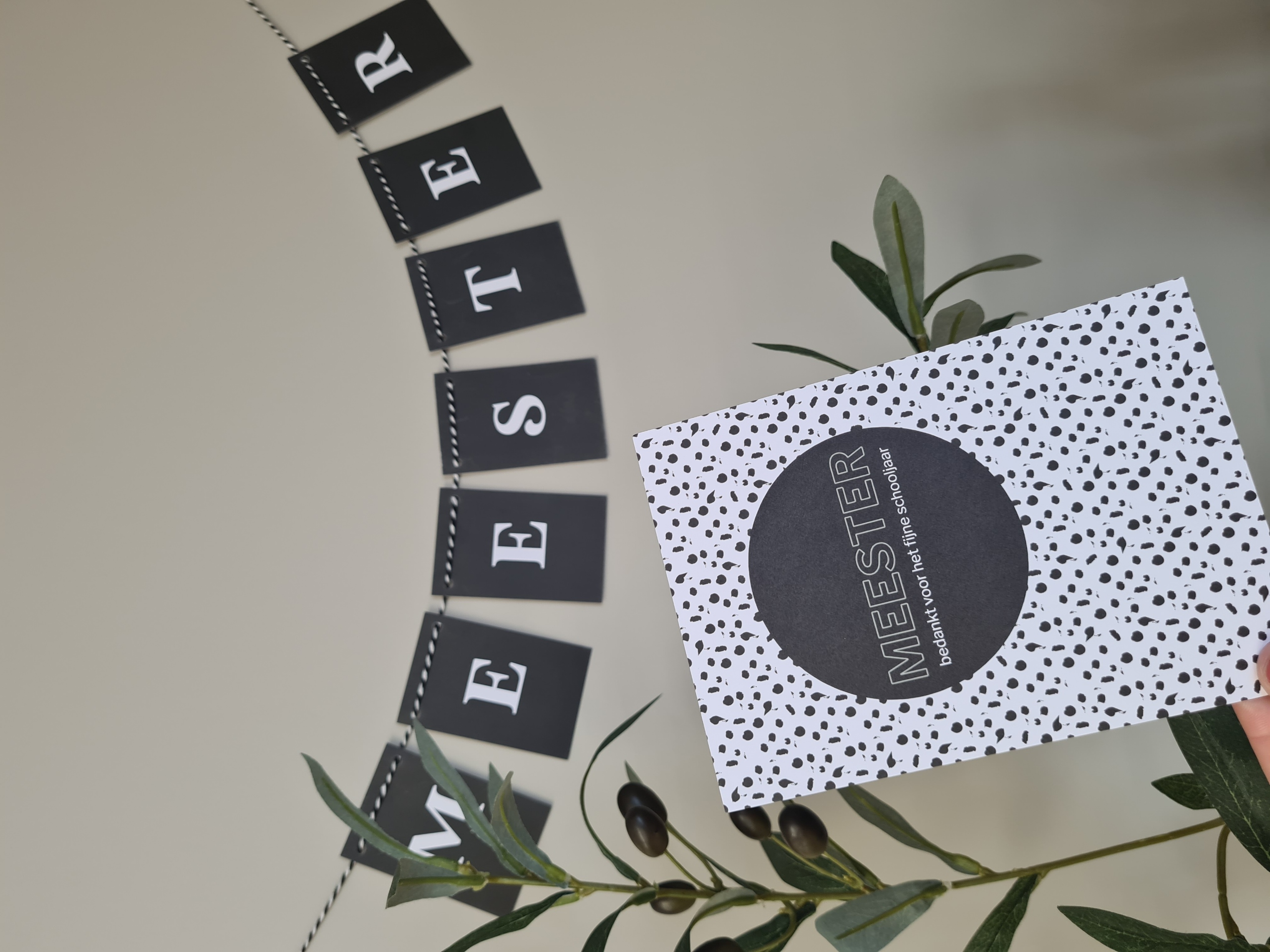 Meester Cadeautje met Invulkaartje & Mooie Meesterslinger