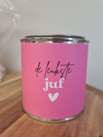 Cadeau blikje De leukste Juf