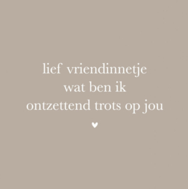 Forex tegeltje - lief vriendinnetje 10x10