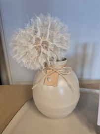 Beige metalen Vaasje