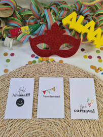 Carnaval mini kaartje