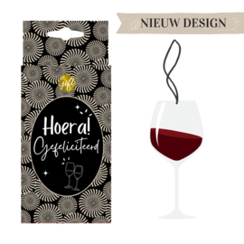Autogeurhanger  Gefeliciteerd Wijn