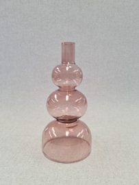 Candle Holder Layered pink