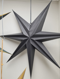 Kerst ster 3D  Zwart (maat XL)