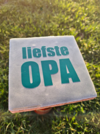 Tegeltje liefste opa