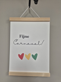 A4 Carnaval Banner Fijne Carnaval