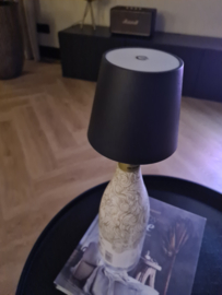 Flessenlamp oplaadbaar Wit & Zwart