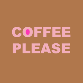 Forex tegeltje - Coffee Please 10x10 cm