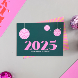 Kerstkaart 2025 jaar om te stralen