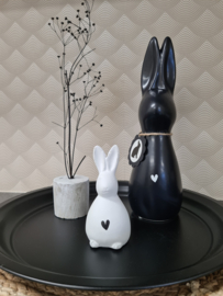 Paashaas keramiek met hartje
