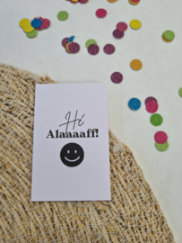 Carnaval mini kaartje