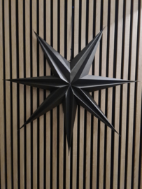 Kerst ster 3D  Zwart (maat XL)