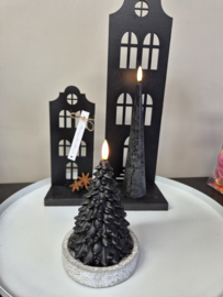 LED Kaars Kerstboom  Sfeervol Licht in Taupe of Zwart