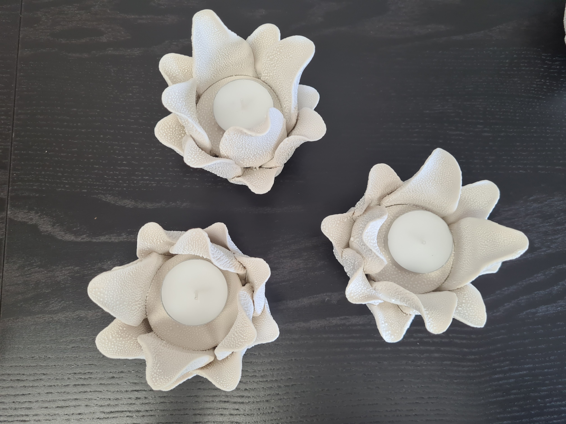 Waxinelichthouder Krena Light&Living  Crème – 14x8,5 cm
