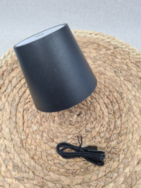 Flessenlamp oplaadbaar Wit & Zwart