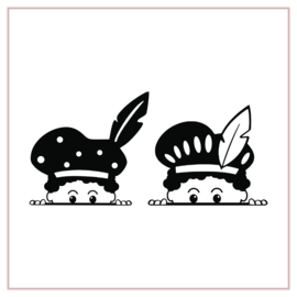 Raamsticker Gluurpietjes