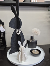 Vilten Konijn Decoratie  Beige 18 cm of Bruin 15 cm