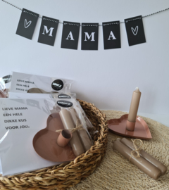 Moederdag cadeau kaarsen set