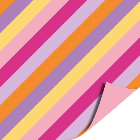 Cadeaupapier Stripes  Pink AZ Pink | Elegant Gestreept | 70x200cm